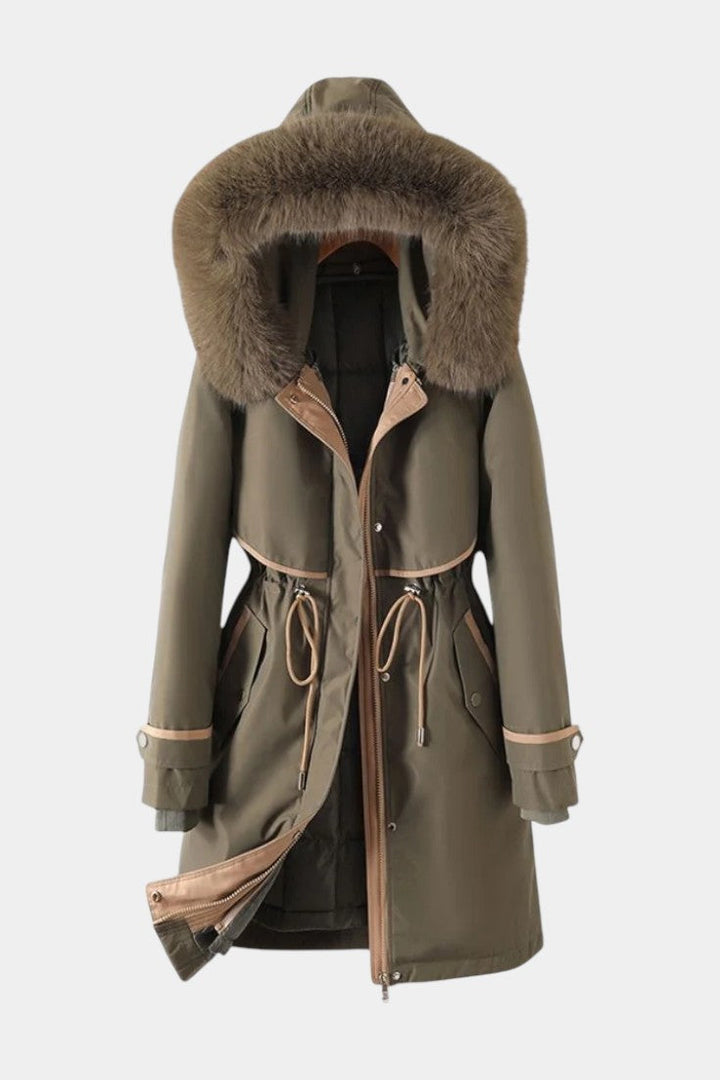 Fabienne | Long Belted Winter Parka