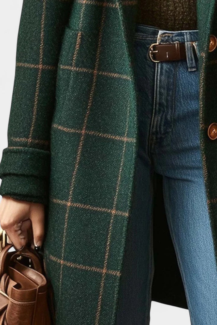 Gwen | Tailored Checked Coat