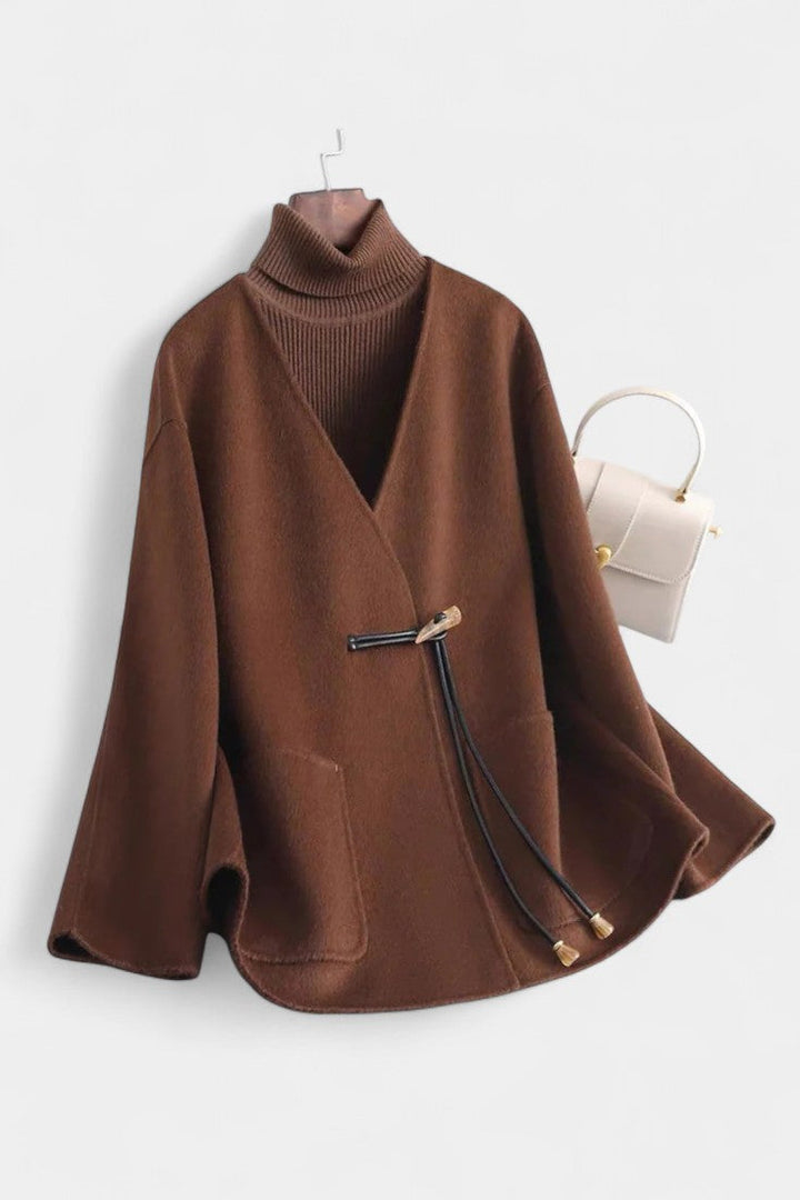Marlowe | Relaxed Drawstring Cape Coat