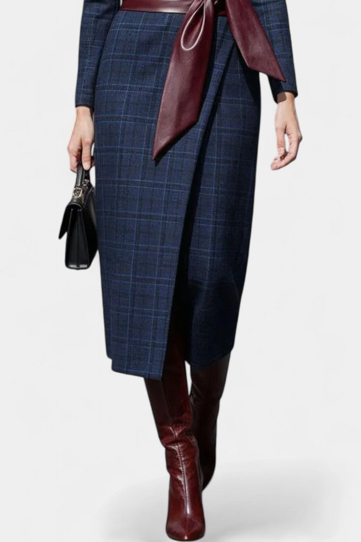 Anastasia | Tailored Wrap Skirt