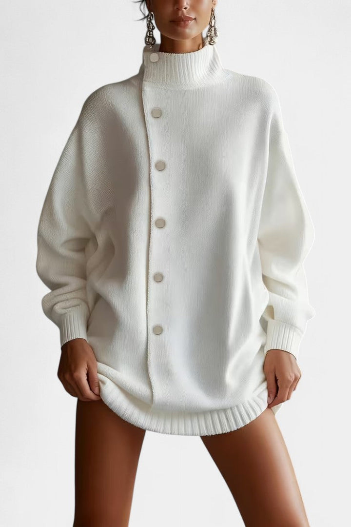 Sybil | Relaxed High-Neck Cardigan