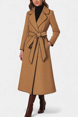 Maxine | Belted Long Wrap Coat