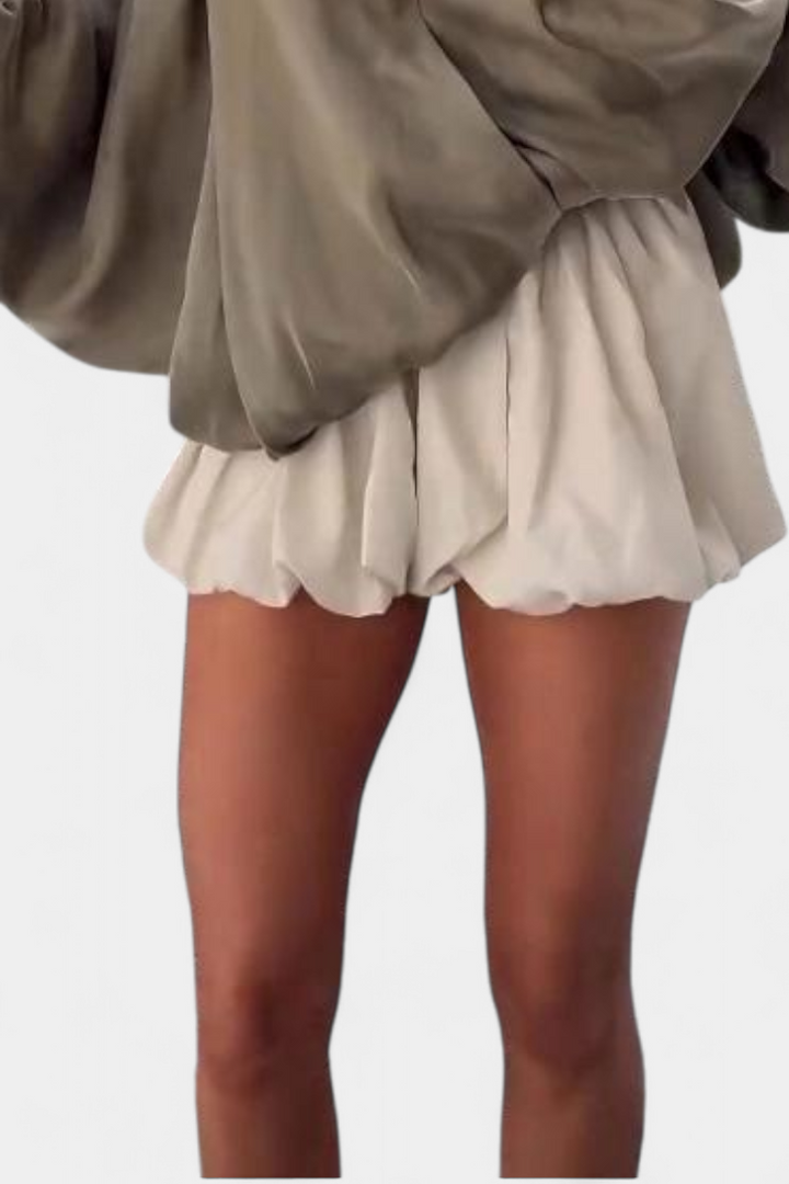 Marigold | Softly Draped Puff-Sleeve Blouse