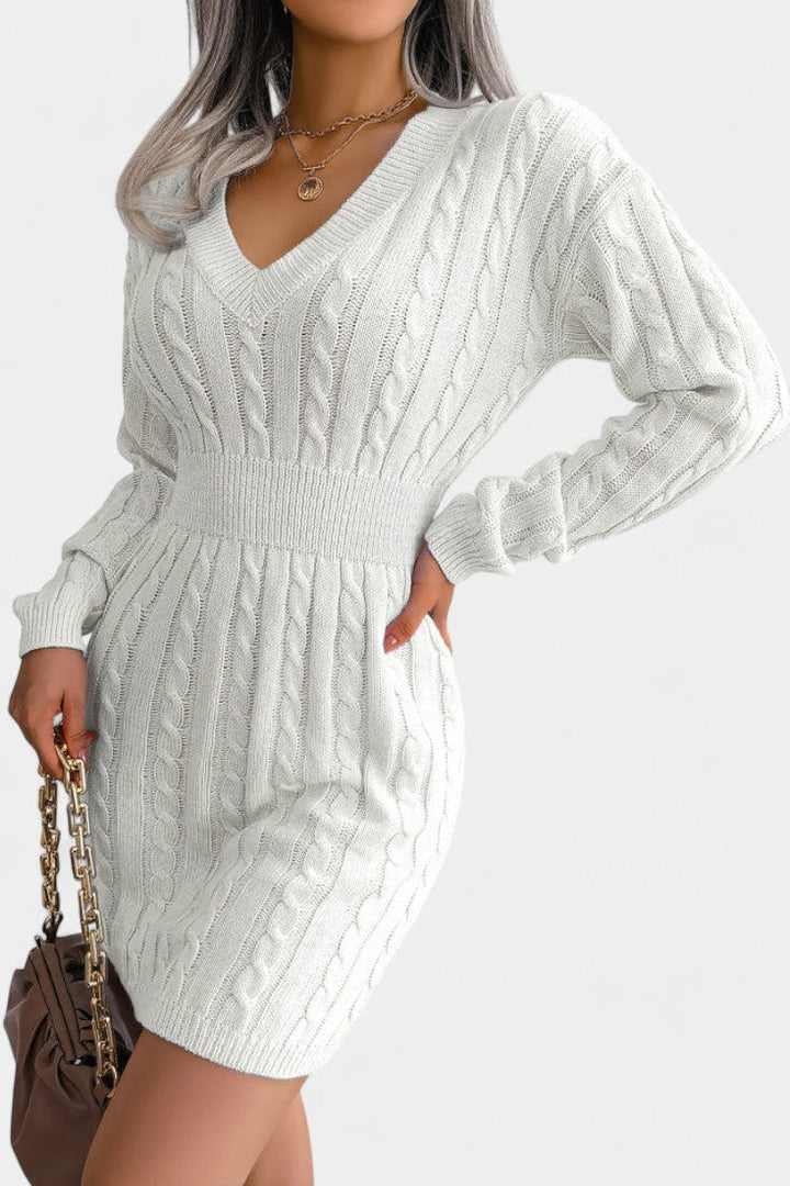 Felicity | Cable-Knit Mini Sweater Dress