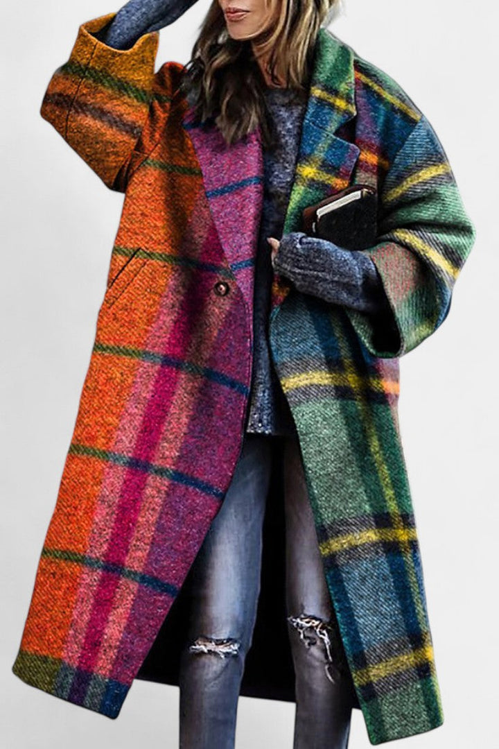Wanda | Checkered Longline Coat
