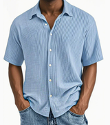 Todd | Men's Textured Waffle Short Sleeve Shirt