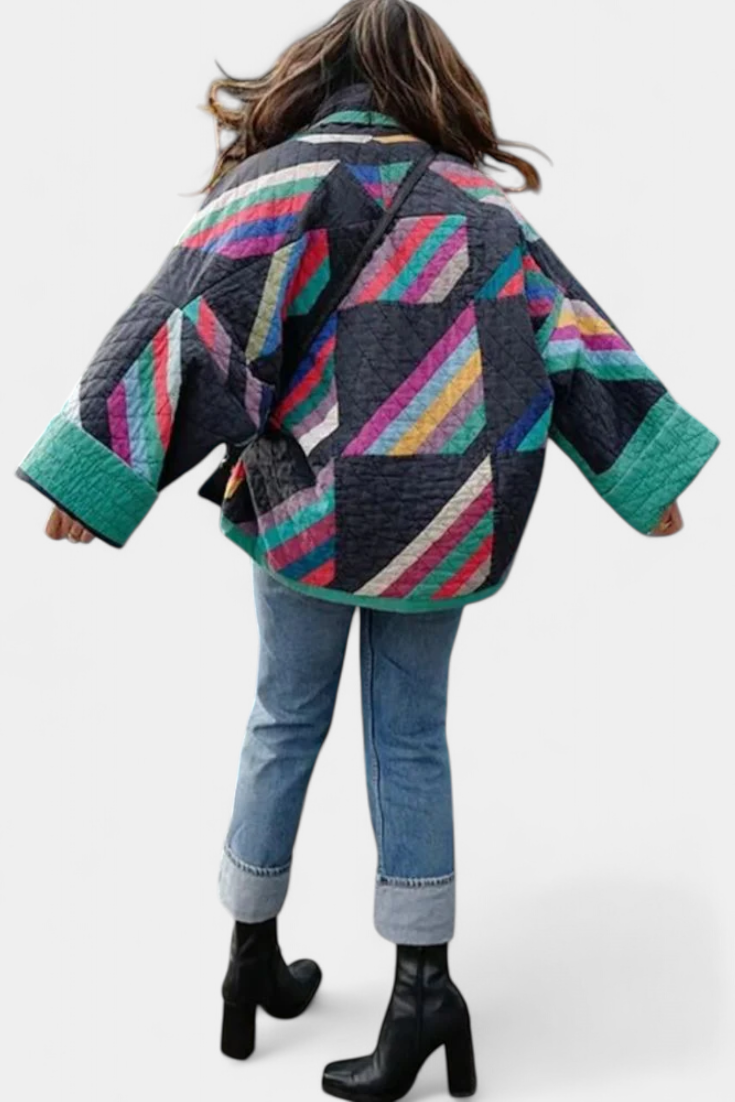 Roselle | Quilted Open-Front Jacket