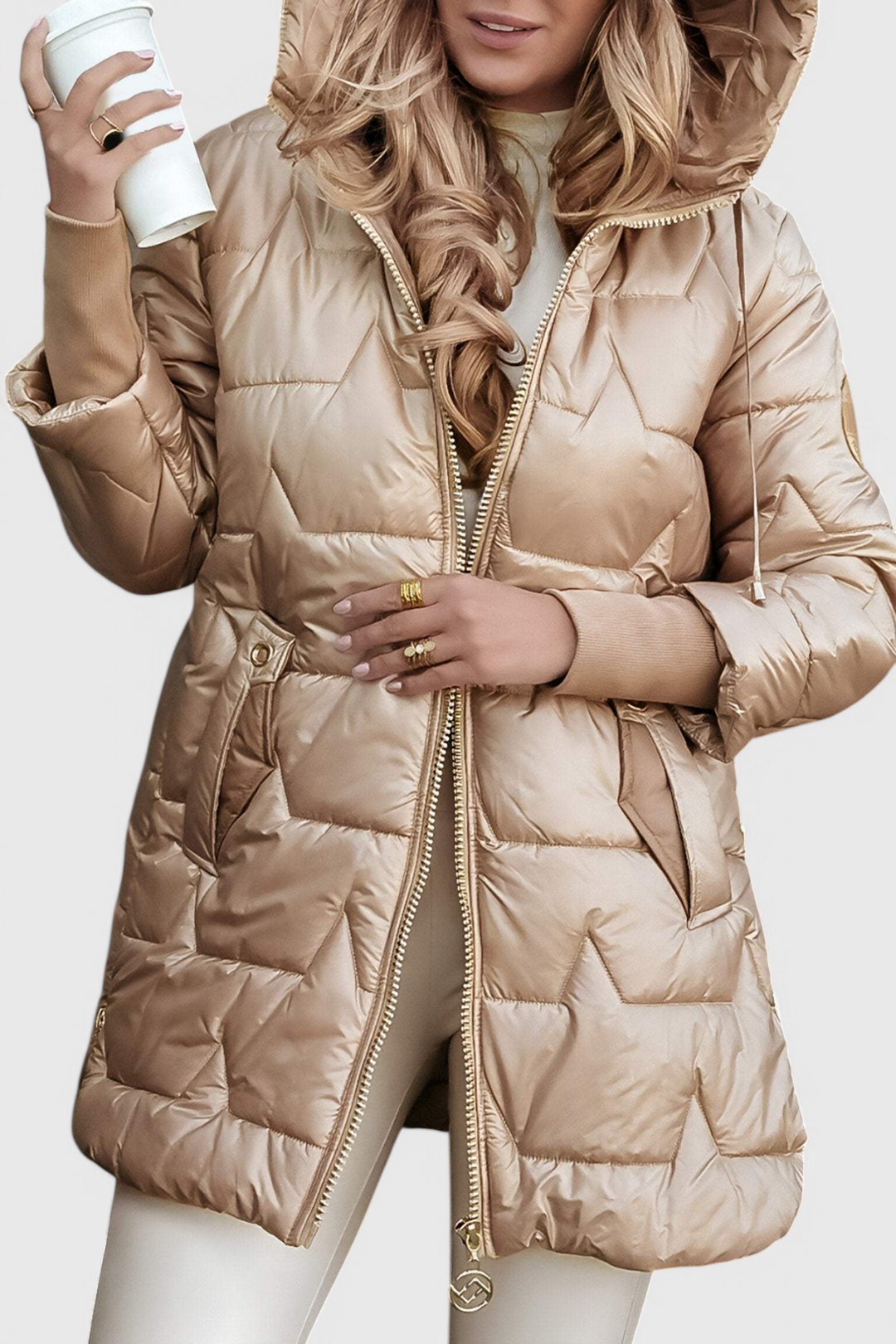 Selma | Hooded Longline Padded Jacket