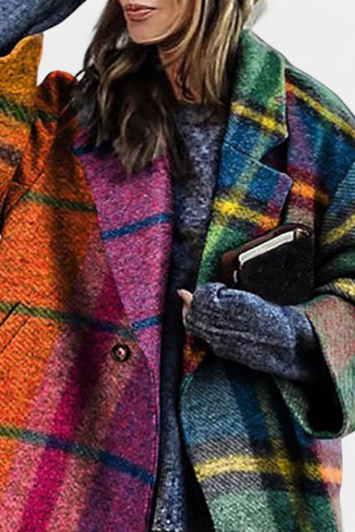 Wanda | Checkered Longline Coat