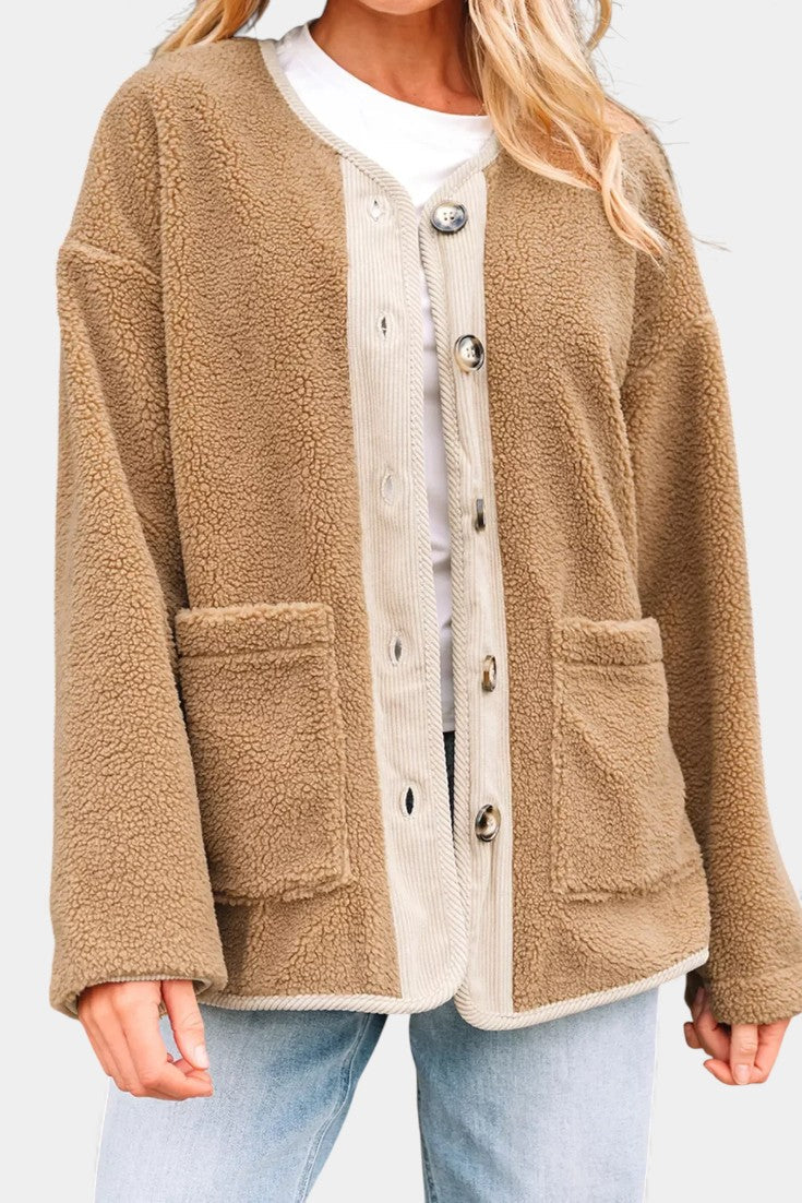 Flora | Relaxed Button-Front Jacket