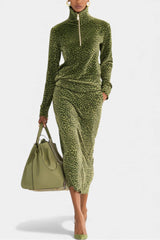 Corabelle | Zip-Neck Two-Piece Set