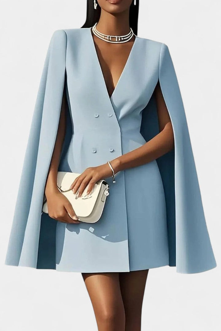 Anastasia | Double-Breasted Cape Blazer
