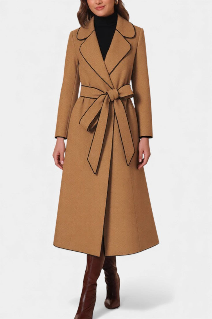 Maxine | Belted Long Wrap Coat