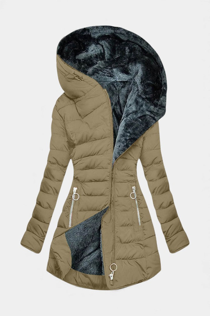 Annora | Warm Hooded Quilted Coat