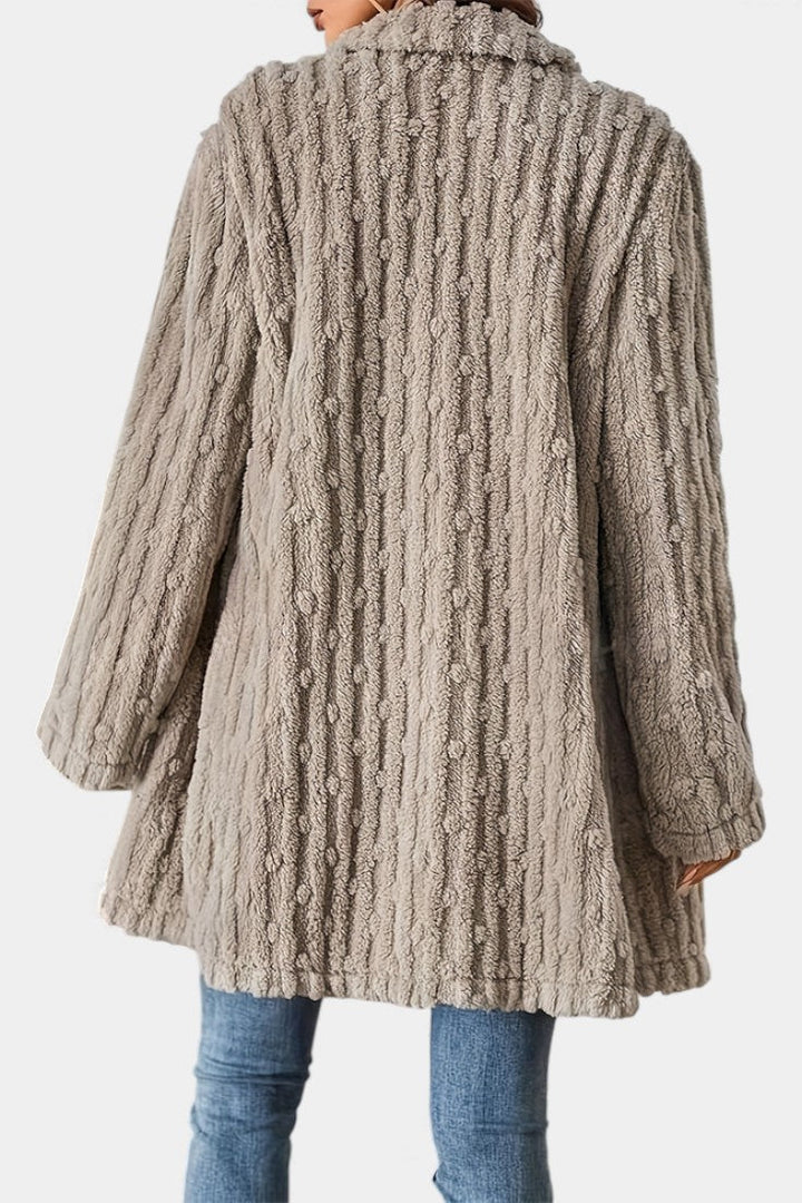 Margery | Cozy Textured Double-Breasted Coat