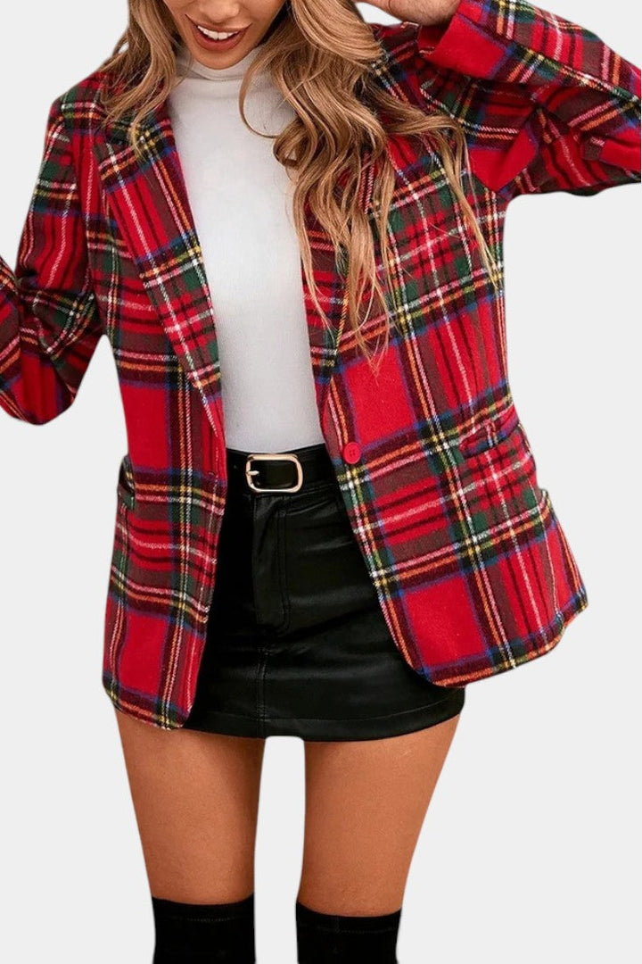 Clara | Tailored Checkered Blazer