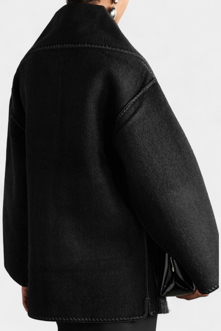 Solene | Scarf-Collar Wrap Coat