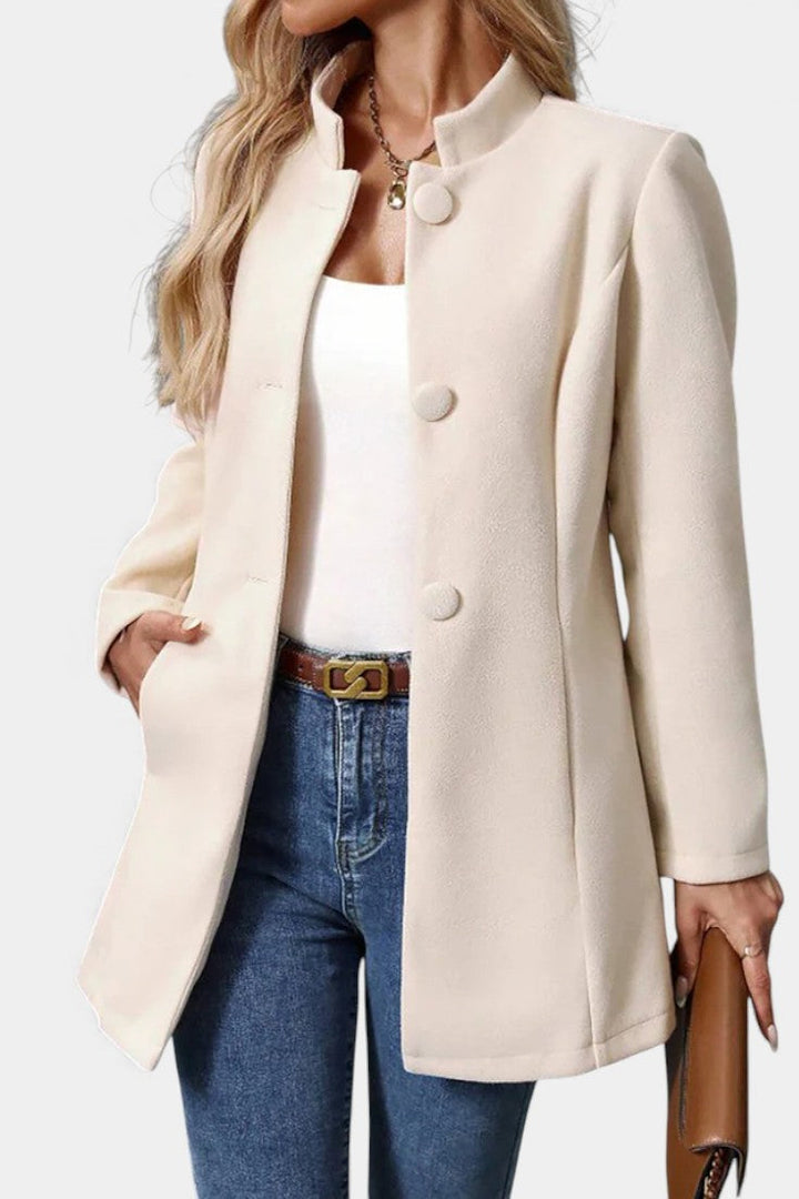 Vivian | Stand-Collar Longline Coat