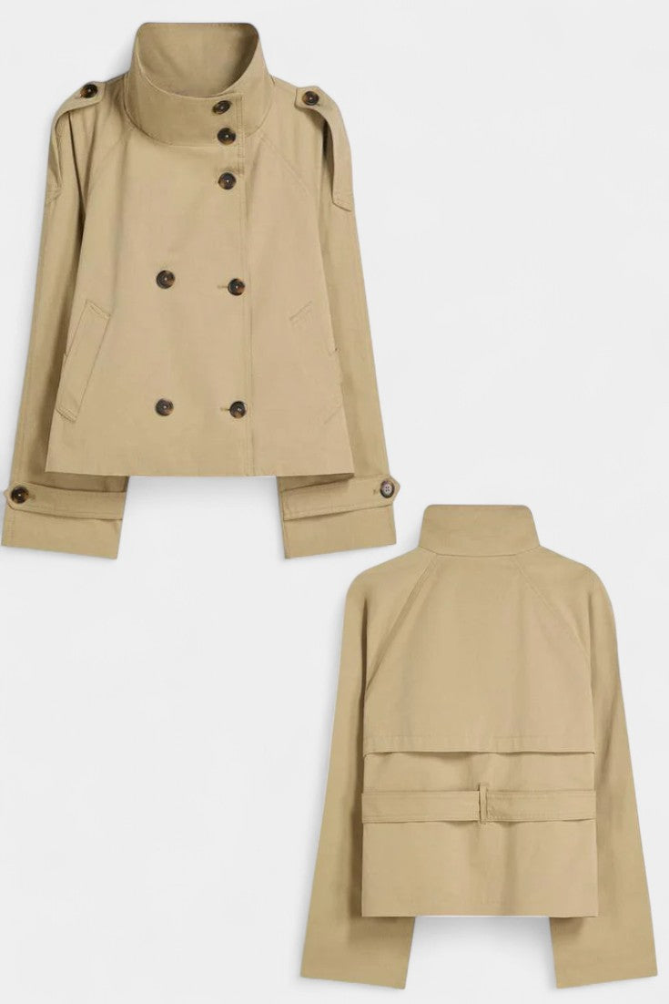Louisa | High-Collar Belted Trench Coat