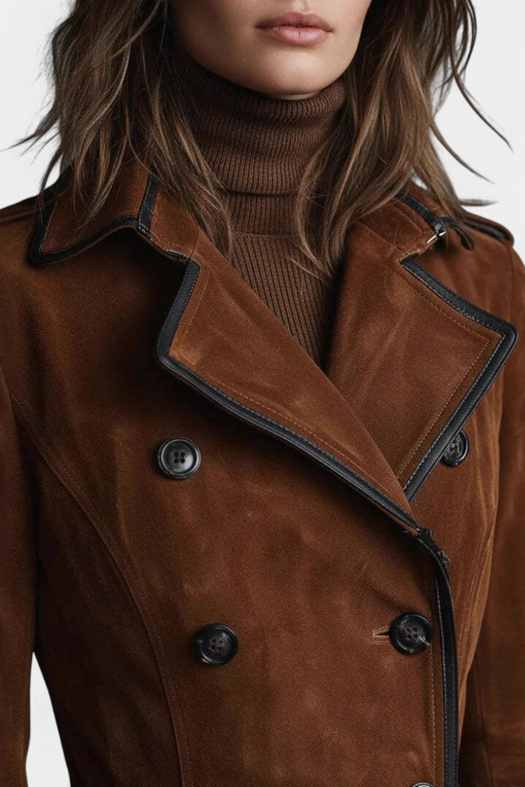 Georgette | Double-Breasted Tailored Long Coat