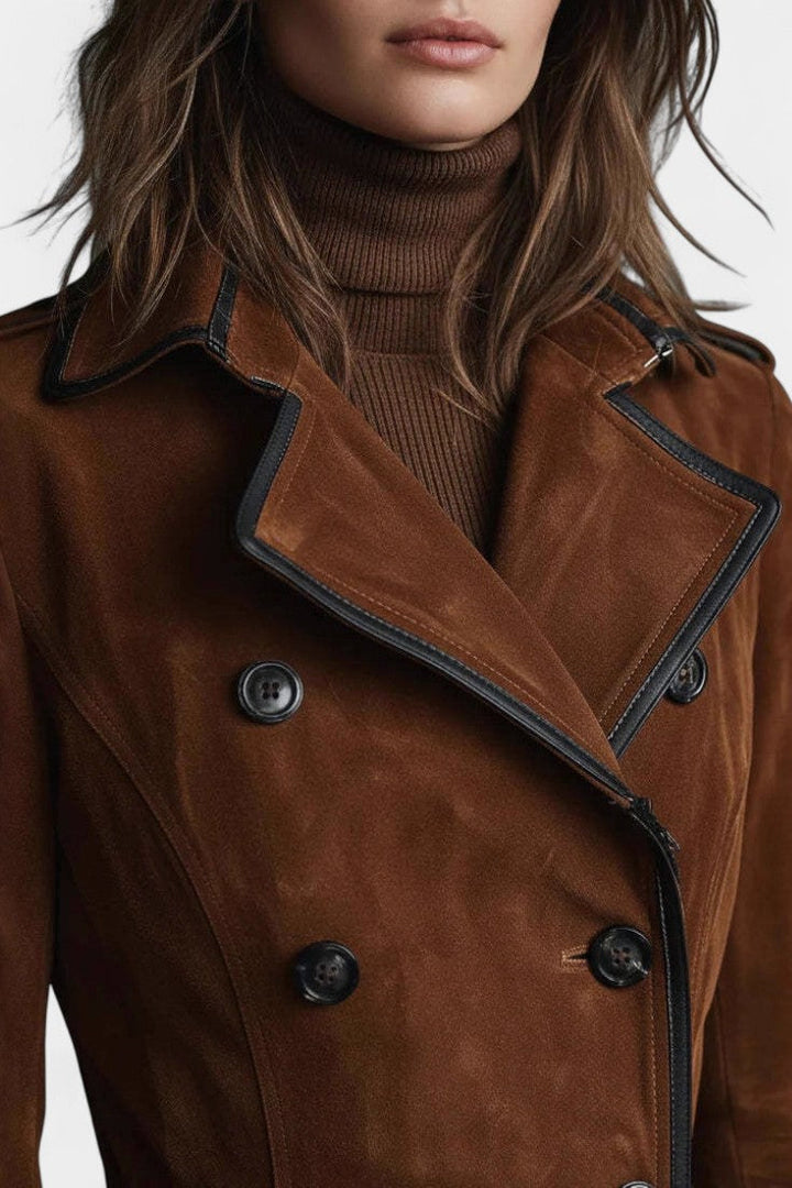 Georgette | Double-Breasted Tailored Long Coat