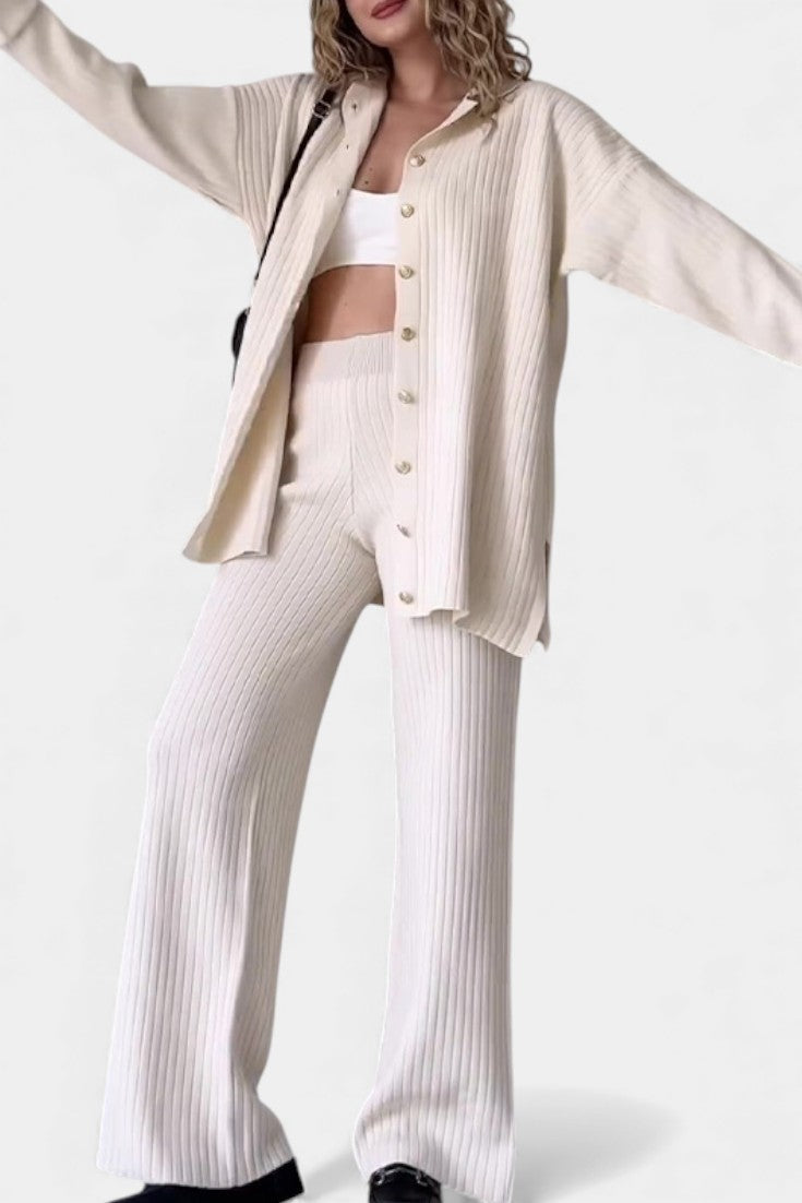 Eveline | Ribbed Two-Piece Set