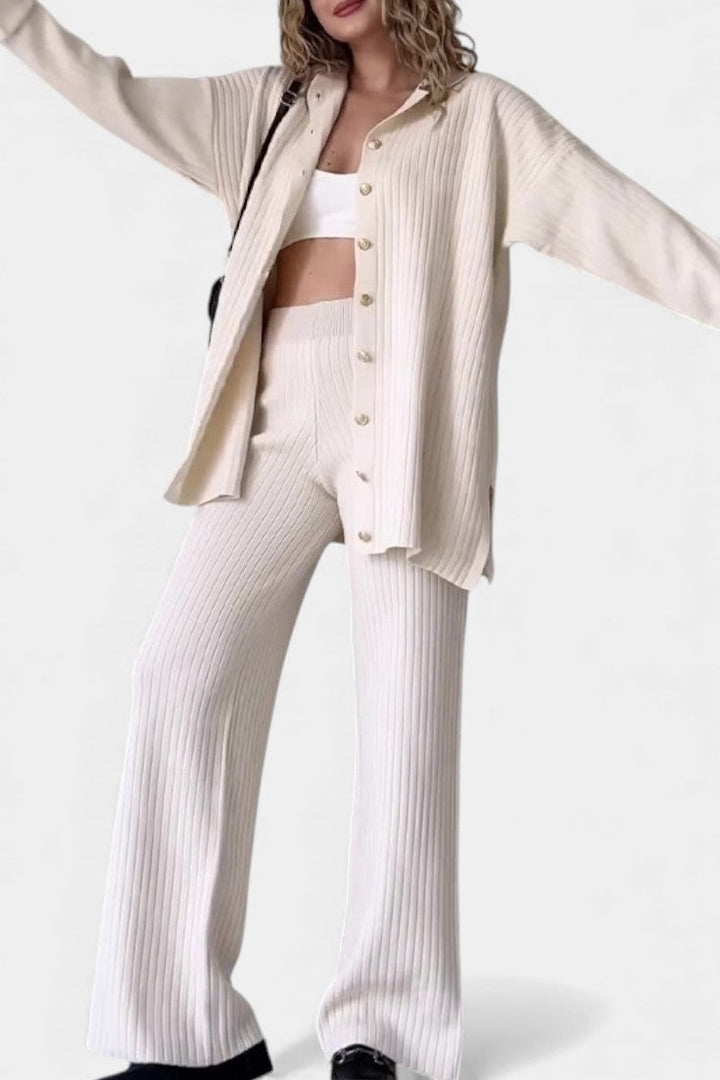 Eveline | Ribbed Two-Piece Set