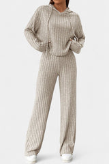 Sabetha | Ribbed Hooded Two-Piece Set