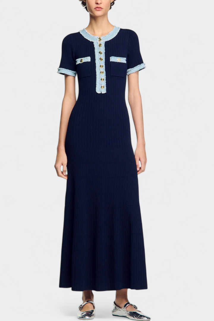 Estella | Refined Knit Midi Dress