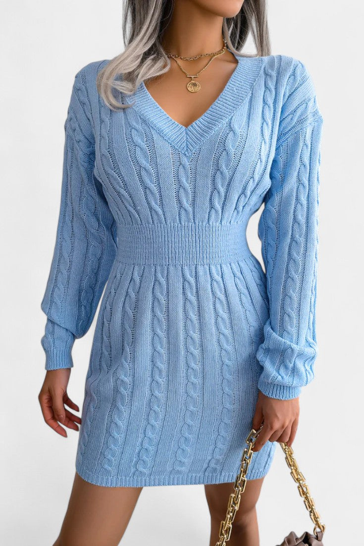 Felicity | Cable-Knit Mini Sweater Dress