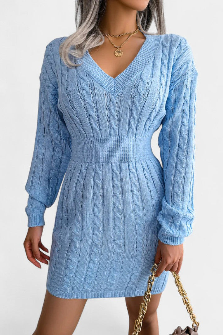 Felicity | Cable-Knit Mini Sweater Dress