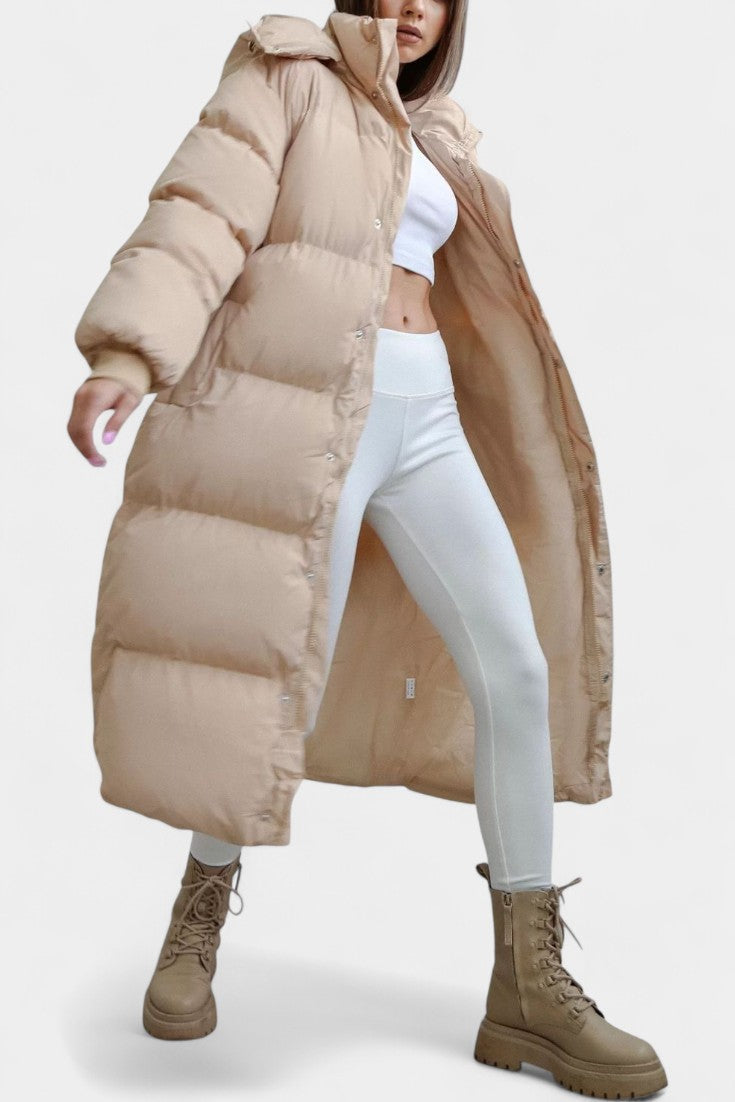 Ingeborg | Longline Hooded Puffer Coat