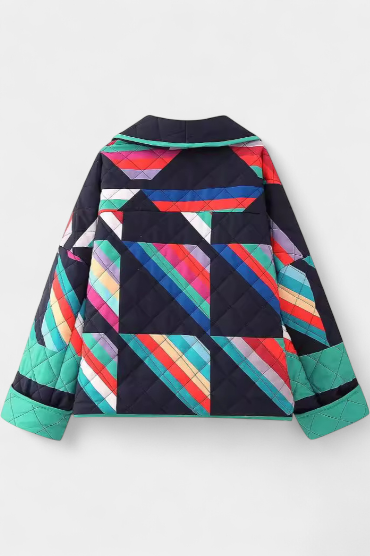 Roselle | Quilted Open-Front Jacket