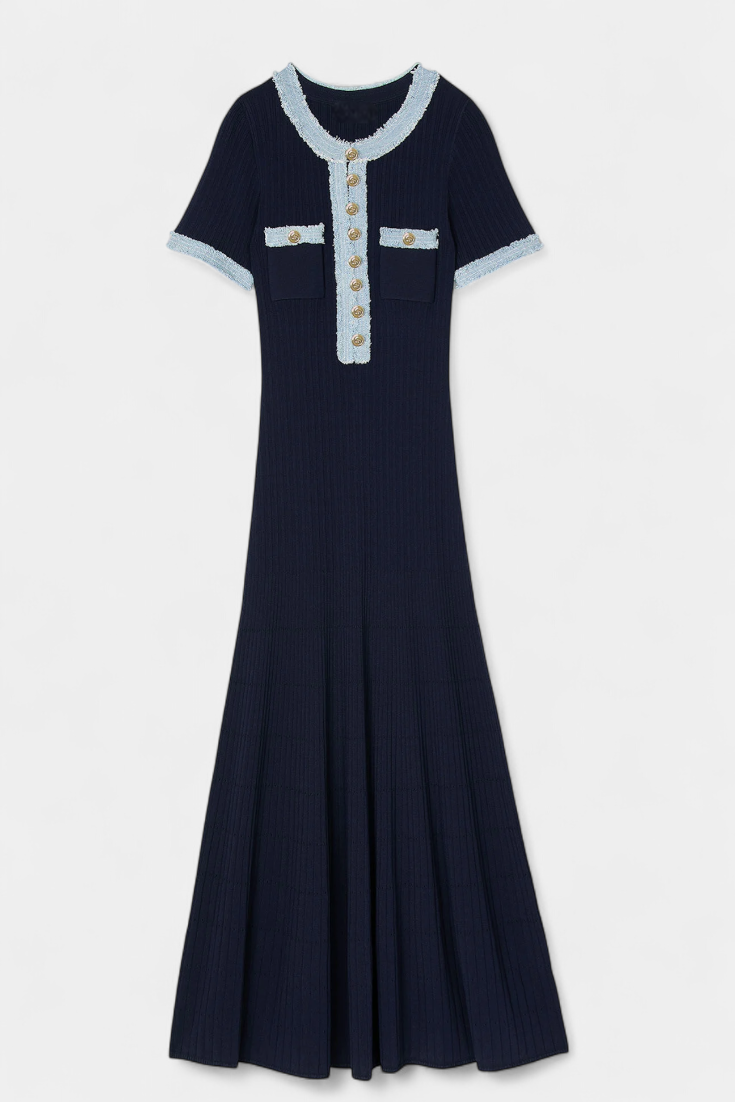 Estella | Refined Knit Midi Dress