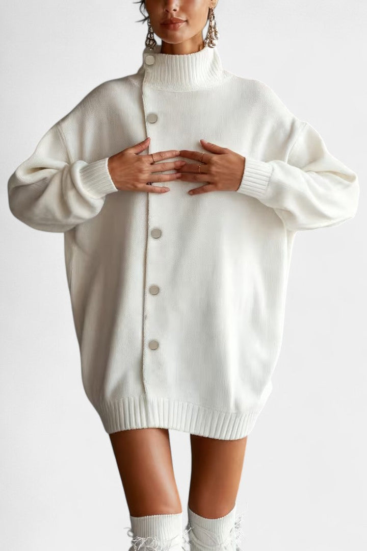 Sybil | Relaxed High-Neck Cardigan