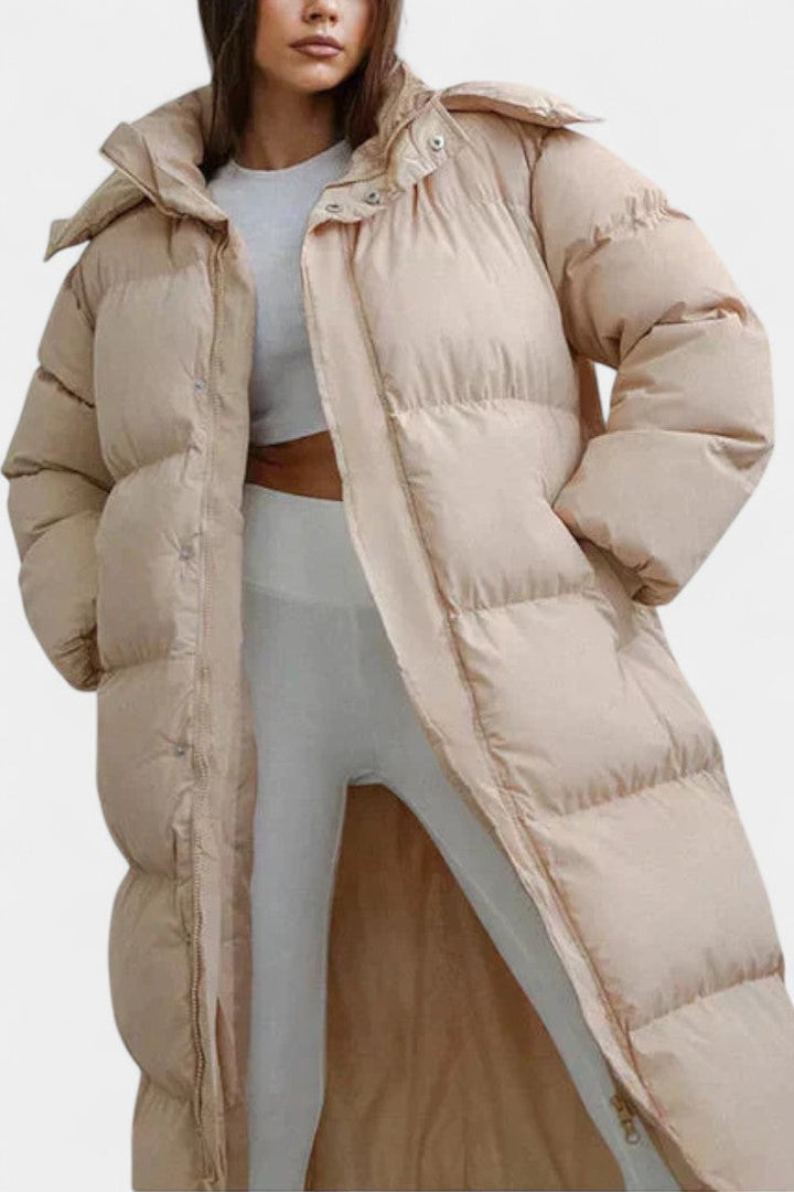 Margaret | Longline Hooded Puffer Coat