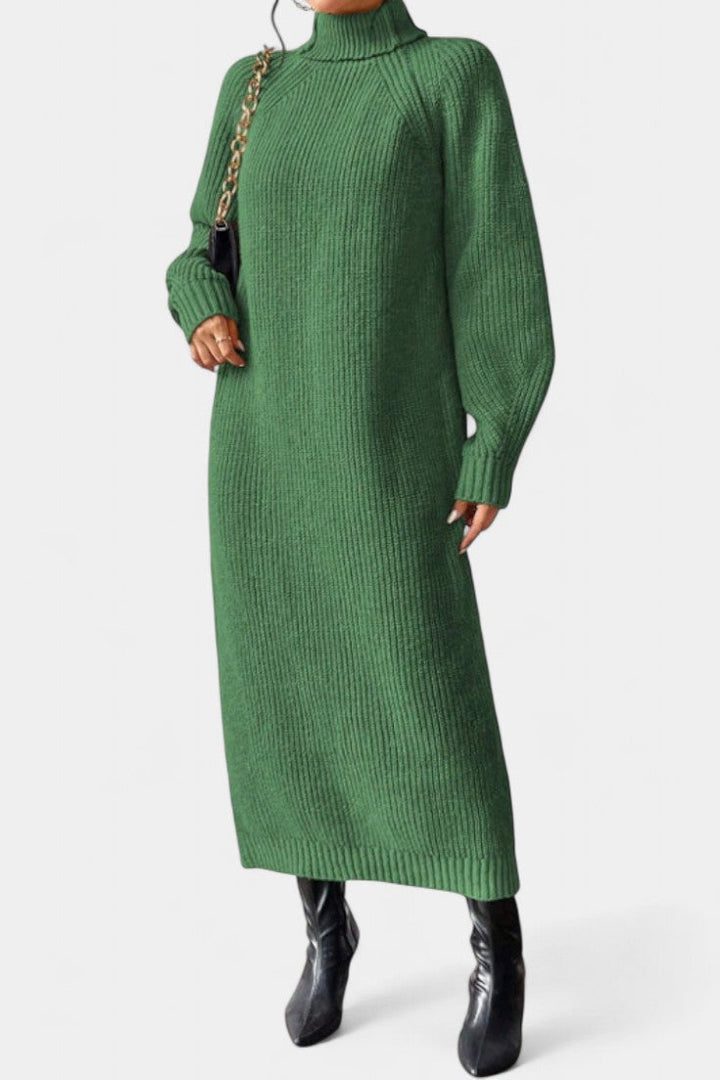 Helene | Cozy Turtleneck Midi Dress