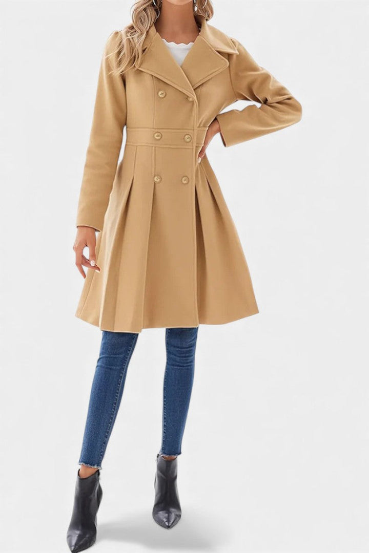 Georgette | Double-Breasted A-Line Coat
