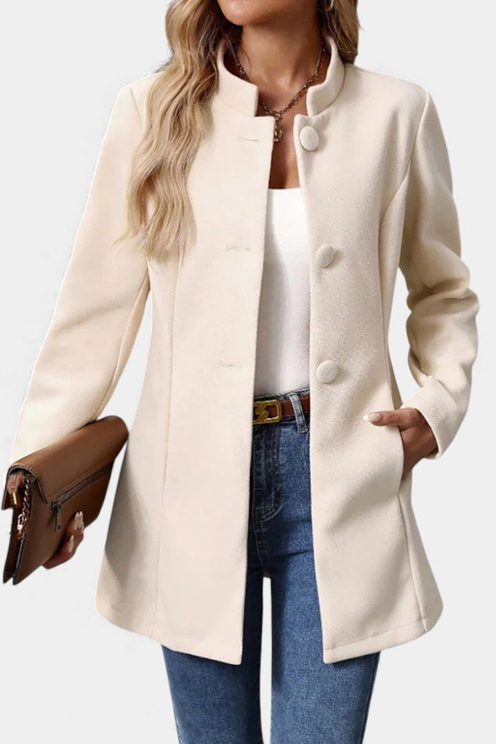 Vivian | Stand-Collar Longline Coat