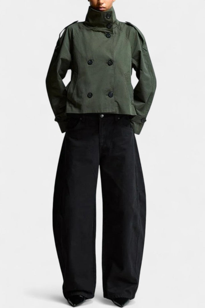 Louisa | High-Collar Belted Trench Coat