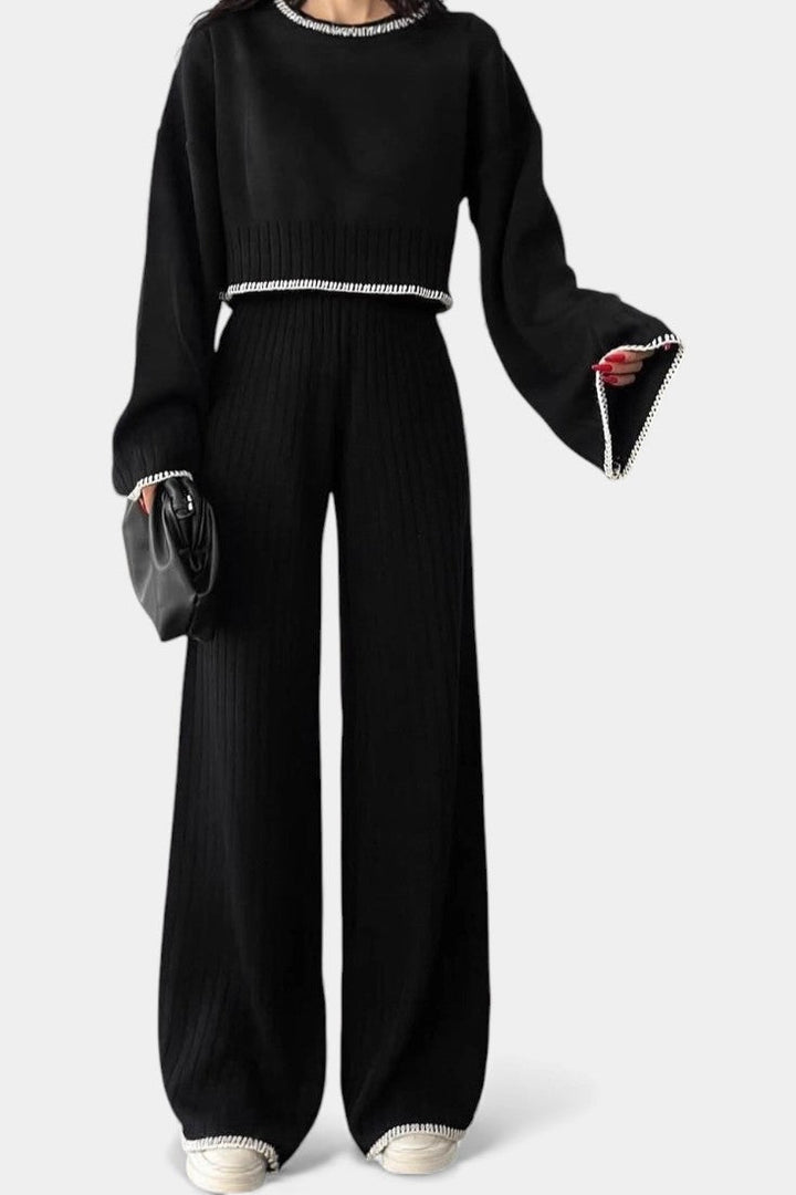 Cecile | Ribbed Lounge Two-Piece Set