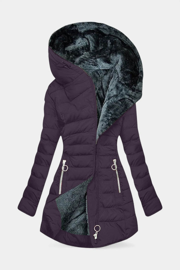 Annora | Warm Hooded Quilted Coat