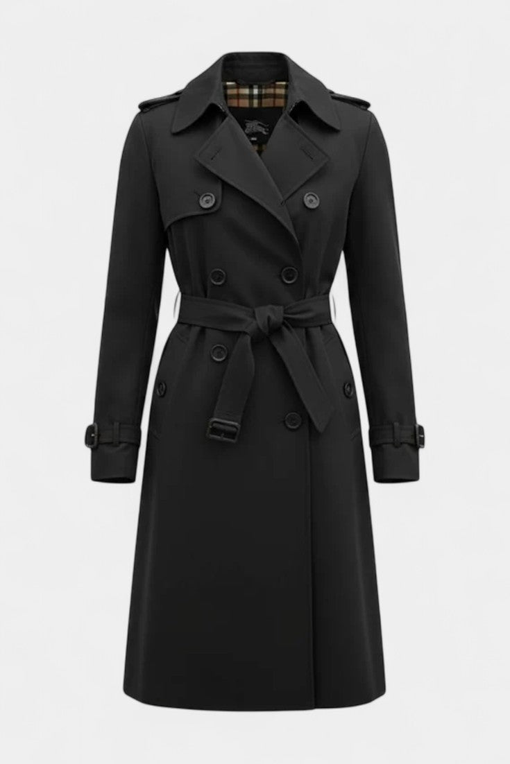 Vivienne | Double-Breasted Belted Trench Coat