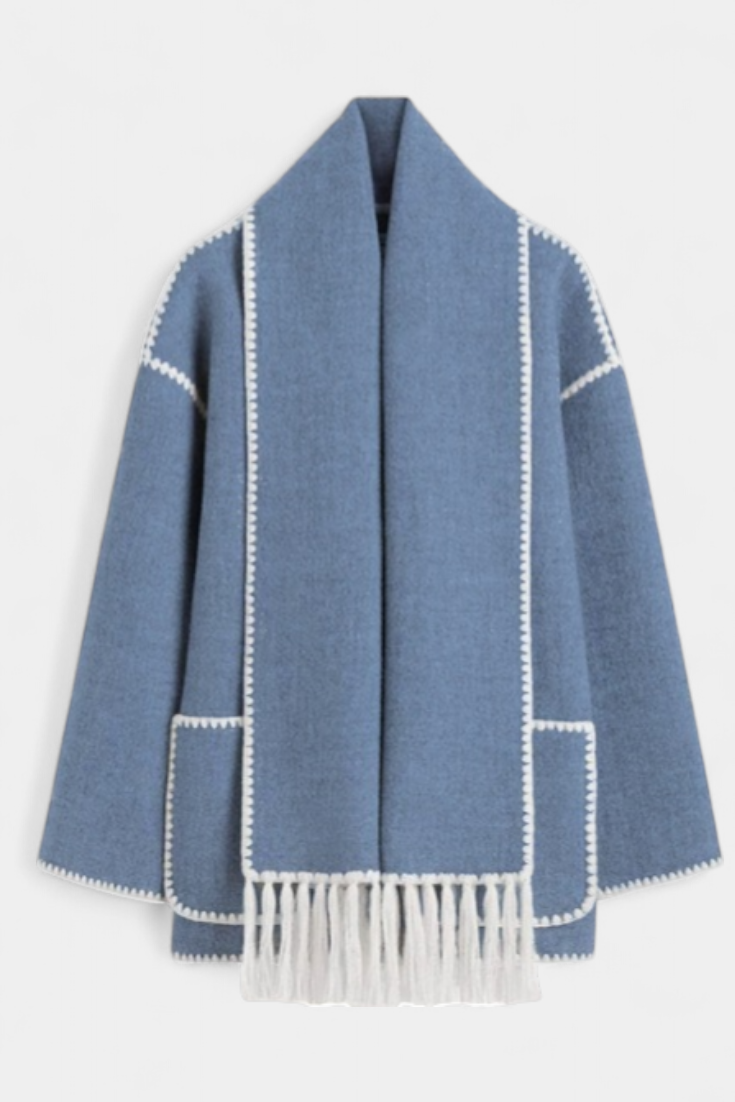 Mallory | Scarf-Collar Wrap Coat