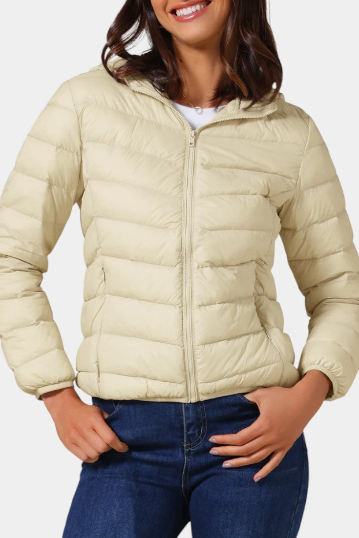 Amara | Lightweight Quilted Hooded Jacket