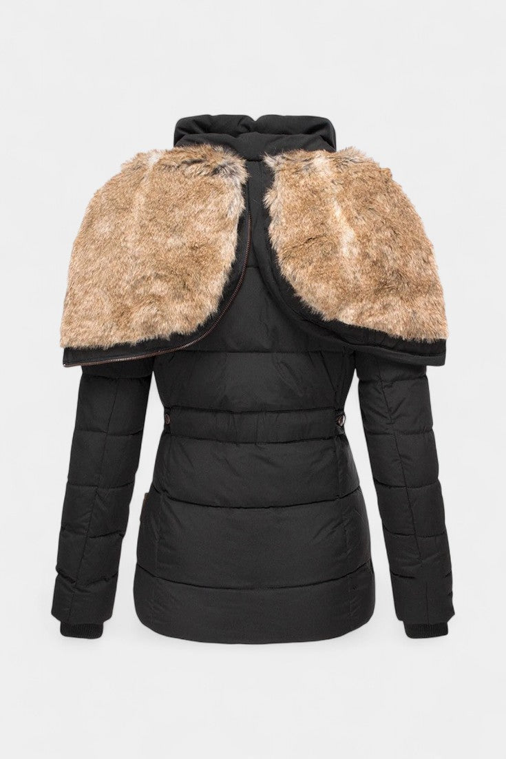 Adelia | Plush-Trimmed Hooded Winter Jacket
