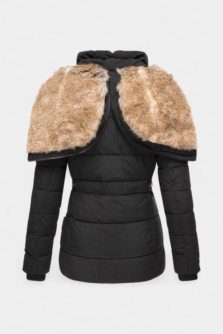 Adelia | Plush-Trimmed Hooded Winter Jacket