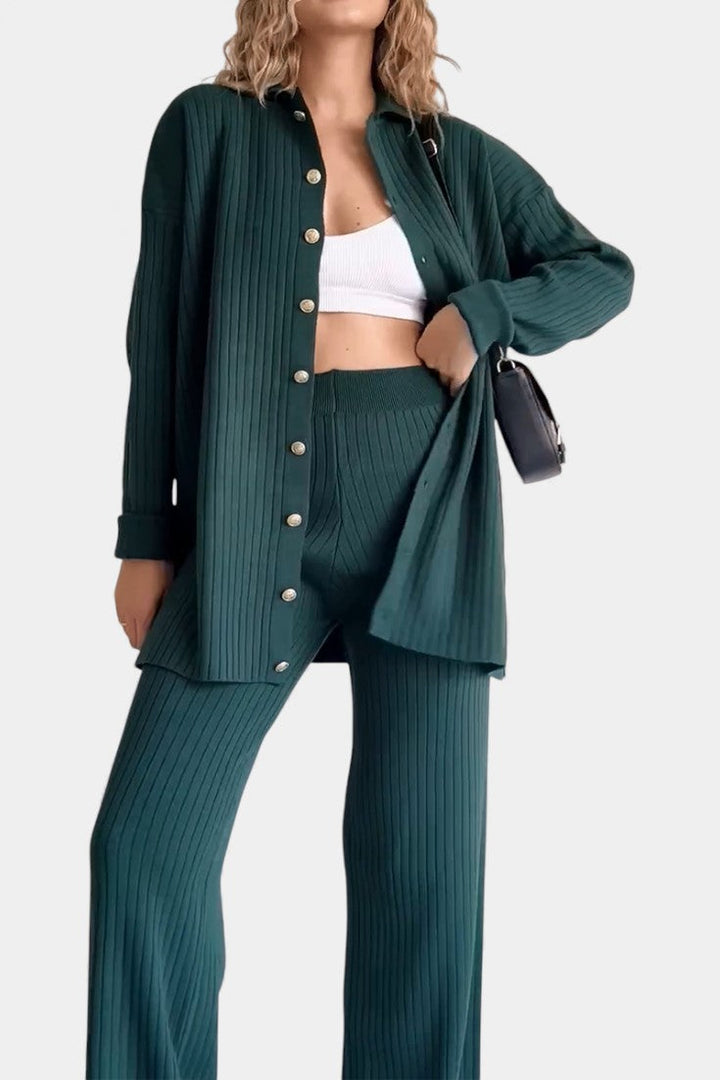Eveline | Ribbed Two-Piece Set