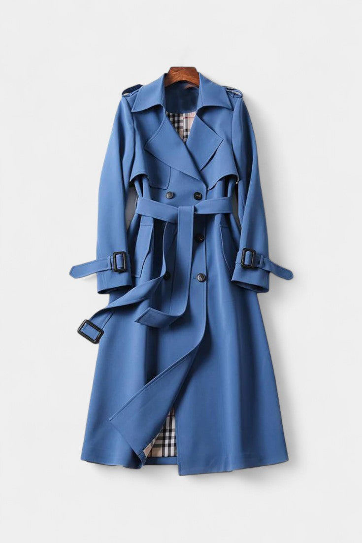 Lenora | Belted Double-Breasted Trench Coat