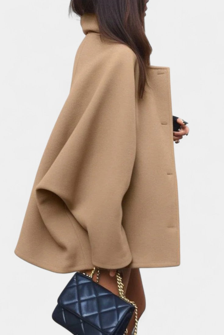 Anneliese | Batwing Notch-Collar Coat